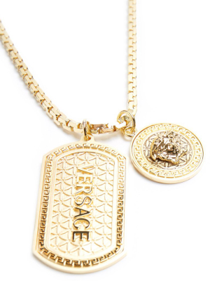 Versace Medusa Tag Necklace