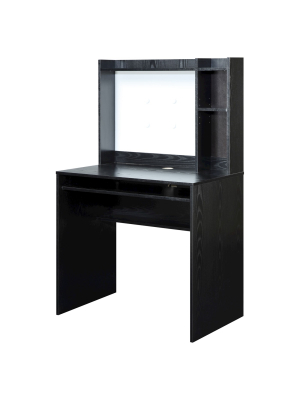 Student Desk With Magnetic Bulletin Board Black - Breighton Home