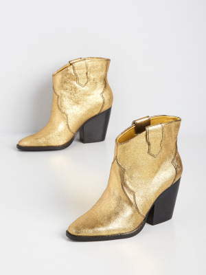 Walking On Gold Dust Ankle Boot