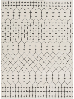 Surya Bahar Rug - Charcoal/beige