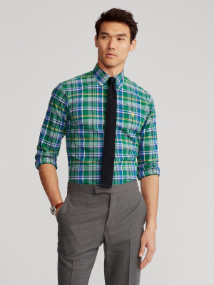 Plaid Poplin Shirt