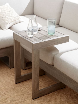 Portside Outdoor C-shaped Side Table
