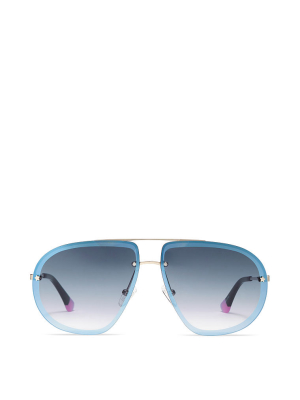 Victoria's Secret Rimless Aviator Sunglasses