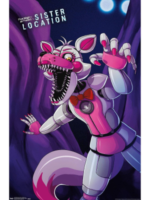 22.375" X 34" Five Nights At Freddy's: Sister Location - Funtime Foxy Unframed Wall Poster Print - Trends International