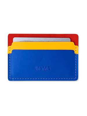 Moma Cardholder - Red/yellow/blue