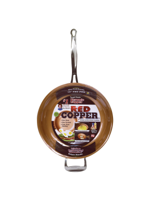 As Seen On Tv 12" Frying Pan Red Copper