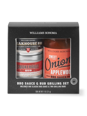 Williams Sonoma Mini Bbq Sauce & Rub Set