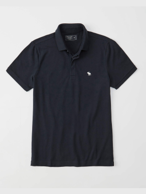 Concealed Placket Stretch Icon Polo