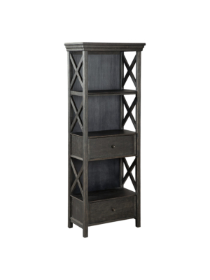 Tyler Creek Display Cabinet Brown/black - Signature Design By Ashley