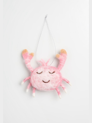 Snappy Holidays Crab Ornament