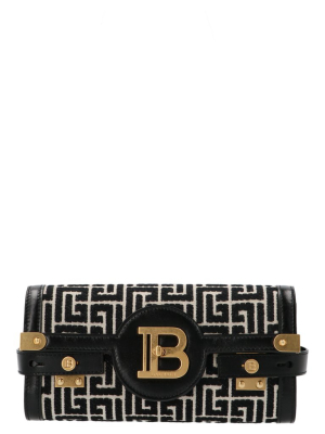 Balmain B-buzz 23 Jacquard Clutch Bag