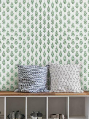 Paisley On Calico Wallpaper In Green From The Simply Farmhouse Collection By York Wallcoverings