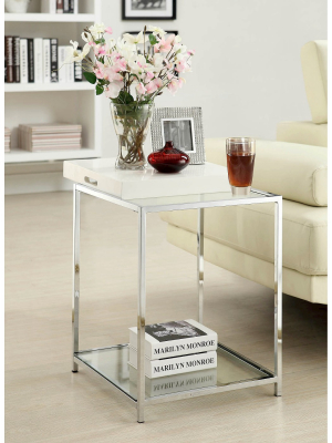 Palm Beach End Table White - Breighton Home