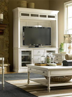 Summer Hill Collection - Home Entertainment Console With Hutch