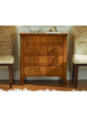 Walnut Biedermeier Four Drawer Chest