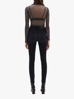 Standard Charli Sheer Turtleneck Top