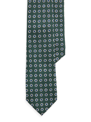 Neat Wool Challis Narrow Tie