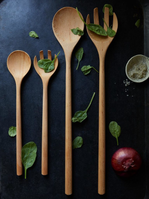 Wooden Grand Salad Servers