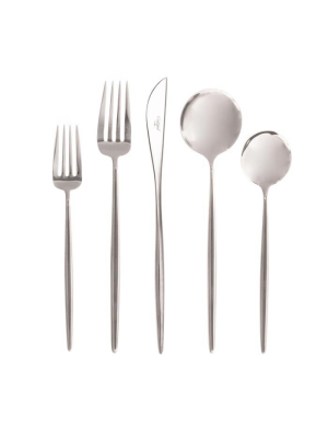 Moon Cutlery - Polished Steel - 5pc Set