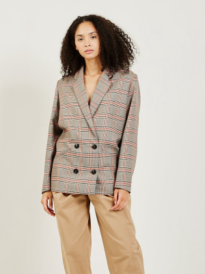 Lumi Checked Blazer