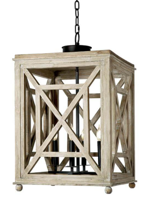 Wood Lattice Lantern