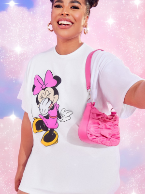 Plus White Disney Minnie T Shirt Dress