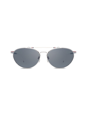 Thom Browne Eyewear Oval Frame Sunglasses