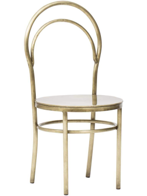 Metz Chair, Brass