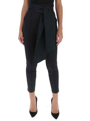 Elisabetta Franchi Bow Detail Tailored Pants