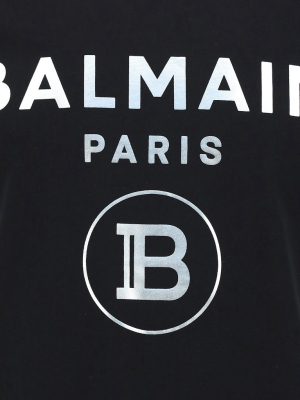 Balmain Metallic Logo T-shirt