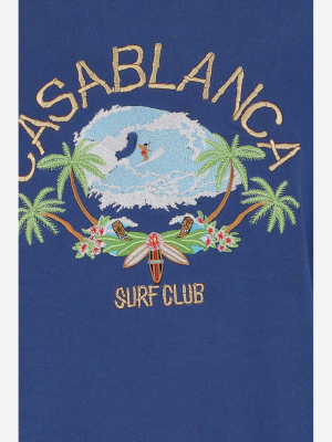 Casablanca Surf Club Embroidered Crewneck Sweatshirt