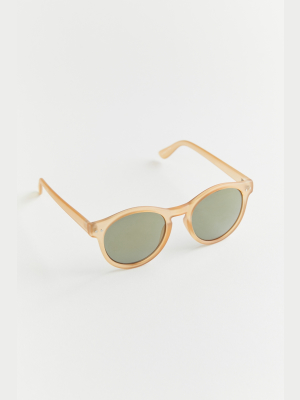 Brewer Plastic Round Sunglasses