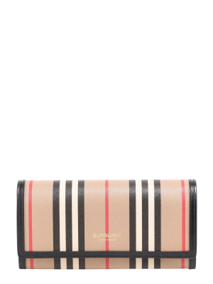 Burberry Iconic Stripe Continental Wallet