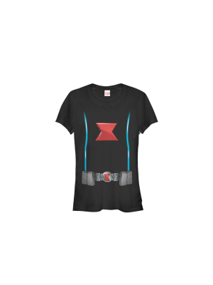 Junior's Marvel Black Widow Costume T-shirt