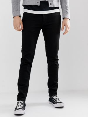 Levi's 512 Slim Tapered Low Rise Jeans In Black