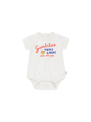 Tiny Cottons Gambitas Body - Off White/red