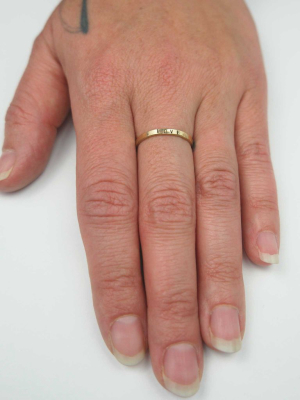 Love Stamped Kassilina Ring, 14k Goldfill
