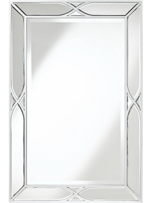 Noble Park Tryon Silver 25" X 38" Beveled Wall Mirror