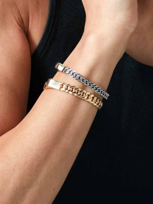 Gold Chain Stella Cuff Bracelet