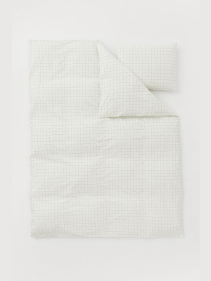 Checked Duvet Cover Set