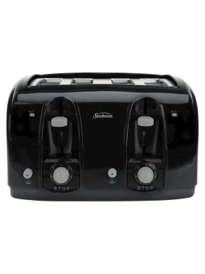 Sunbeam 4 Slice Extra-wide Slot Toaster - Black Tssbtr4sbk