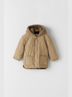 Contrasting Puffer Jacket