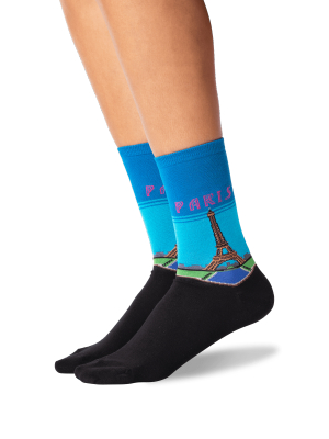 Womens Paris Crew Socks