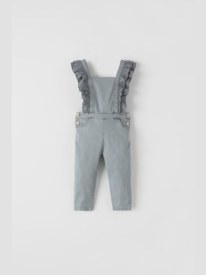 Combination Ruffled Overalls