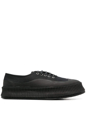 Jil Sander Ribbed Sole Sneakers