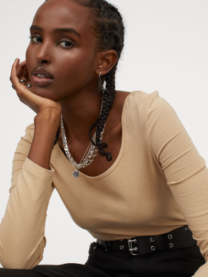 Cotton Jersey Top