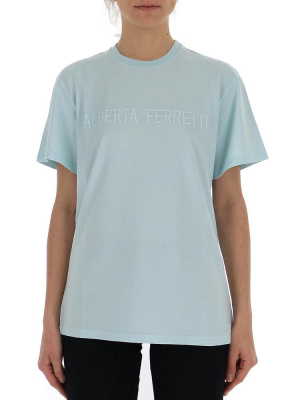 Alberta Ferretti Logo Crewneck T-shirt