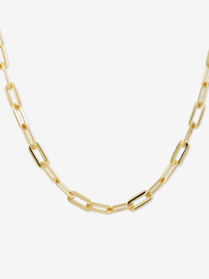 Sanctuary Project Flat Chain Link Necklace Gold