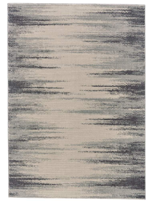 Feizy Akhari Gradient High-low Rug - Available In 5 Sizes - Ivory & Slate Gray