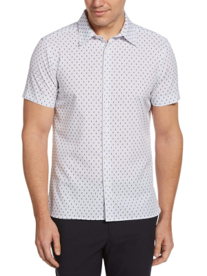 Total Stretch Slim Fit Triangle Print Shirt